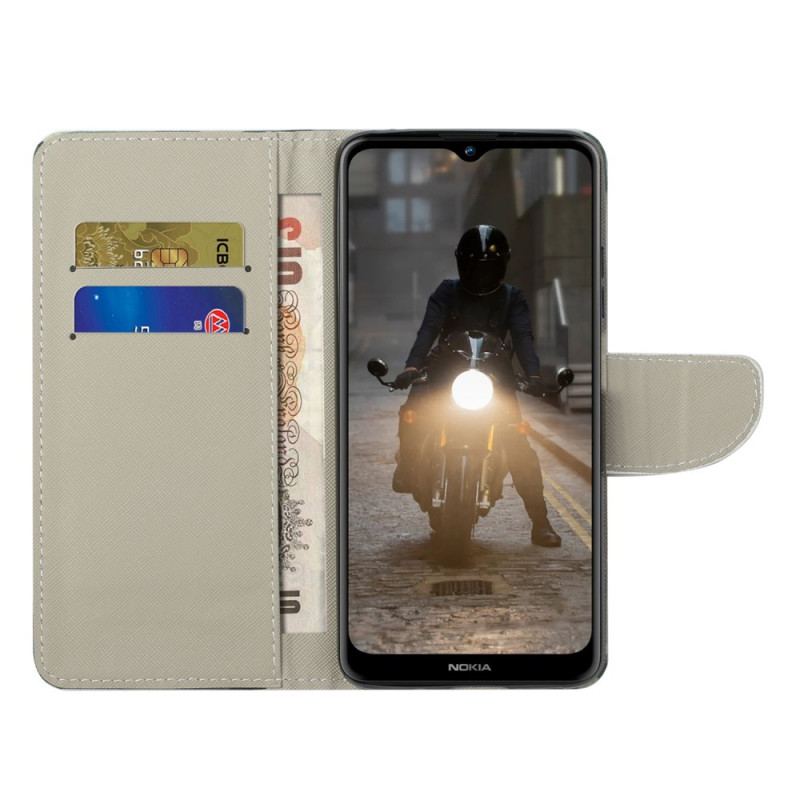 Capa De Couro Para Samsung Galaxy S22 Ultra 5G Urso Perigoso