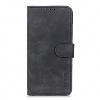 Capa Flip Para Samsung Galaxy S22 Ultra 5G Efeito Couro Vintage Khazneh