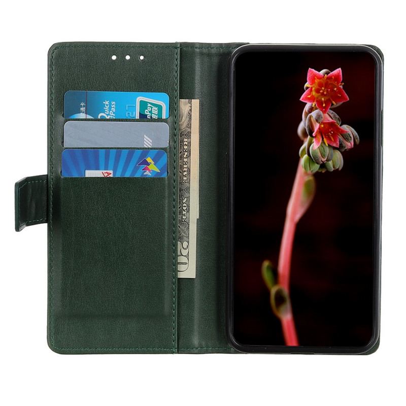 Capa Flip Para Samsung Galaxy S22 Ultra 5G Estilo Couro Elegância