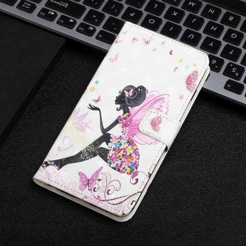 Capa Flip Para Samsung Galaxy S22 Ultra 5G Fada Mágica