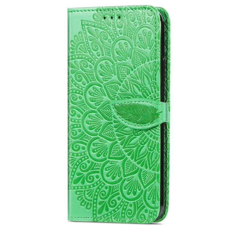 Capa Flip Para Samsung Galaxy S22 Ultra 5G Folhas Tribais