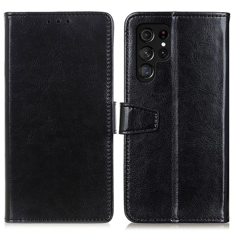 Capa Folio Para Samsung Galaxy S22 Ultra 5G Brilhante