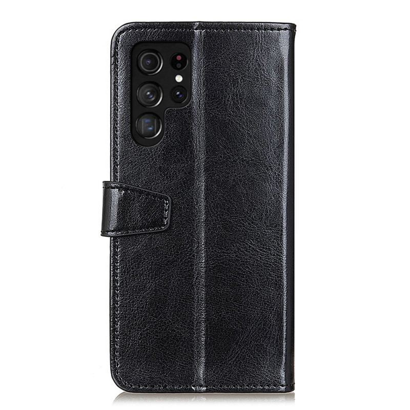 Capa Folio Para Samsung Galaxy S22 Ultra 5G Brilhante