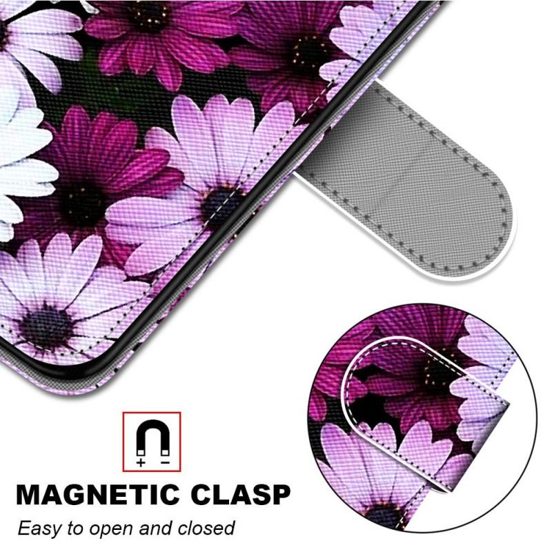 Capa Folio Para Samsung Galaxy S22 Ultra 5G Maravilha Floral