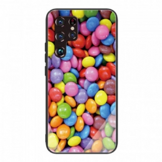 Capa Para Samsung Galaxy S22 Ultra 5G Bombons De Vidro Temperado