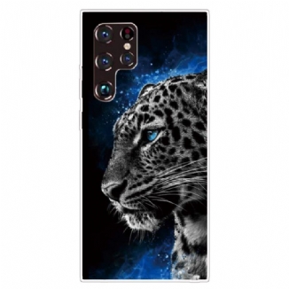 Capa Para Samsung Galaxy S22 Ultra 5G Cara De Tigre