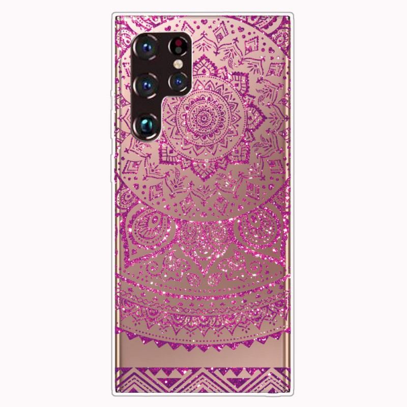 Capa Para Samsung Galaxy S22 Ultra 5G Desenho De Mandala