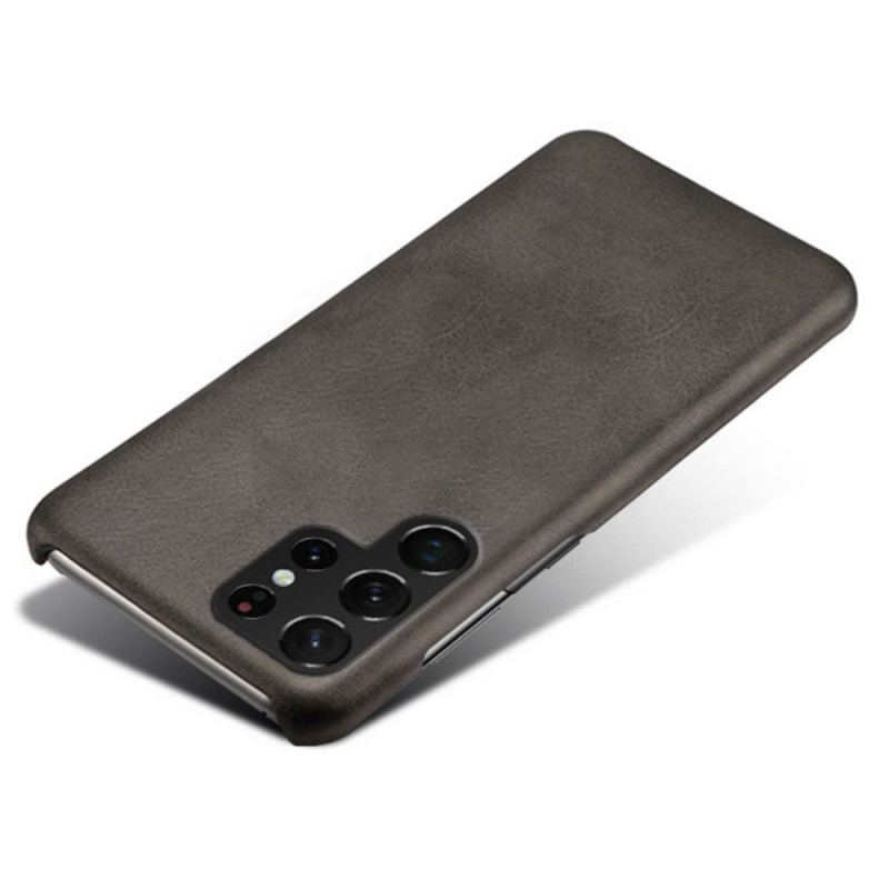 Capa Para Samsung Galaxy S22 Ultra 5G Efeito Couro Ksq