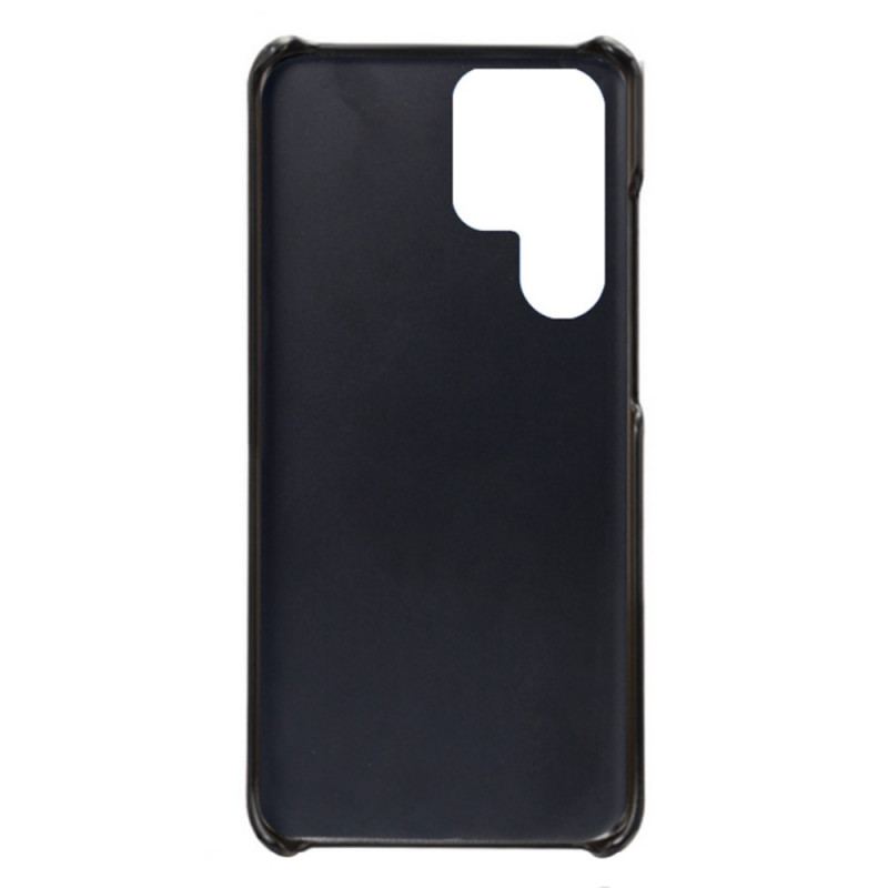 Capa Para Samsung Galaxy S22 Ultra 5G Efeito Couro Ksq