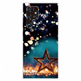 Capa Para Samsung Galaxy S22 Ultra 5G Estrela Flexível