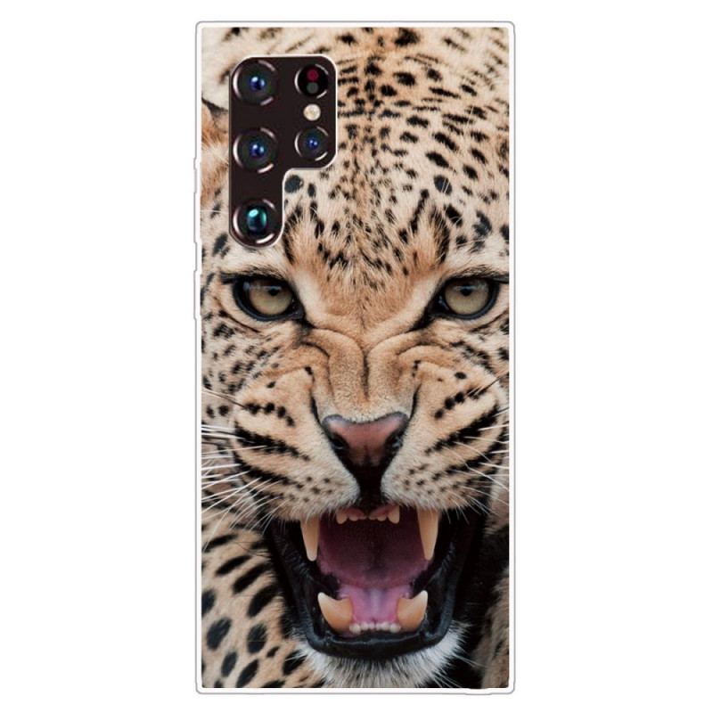 Capa Para Samsung Galaxy S22 Ultra 5G Fabuloso Felino