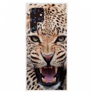 Capa Para Samsung Galaxy S22 Ultra 5G Fabuloso Felino