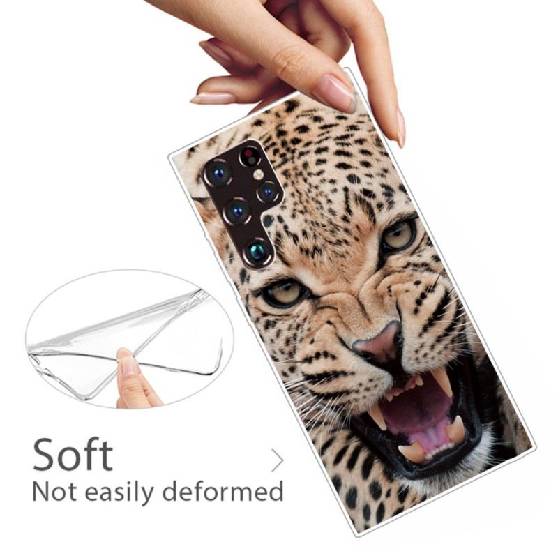 Capa Para Samsung Galaxy S22 Ultra 5G Fabuloso Felino