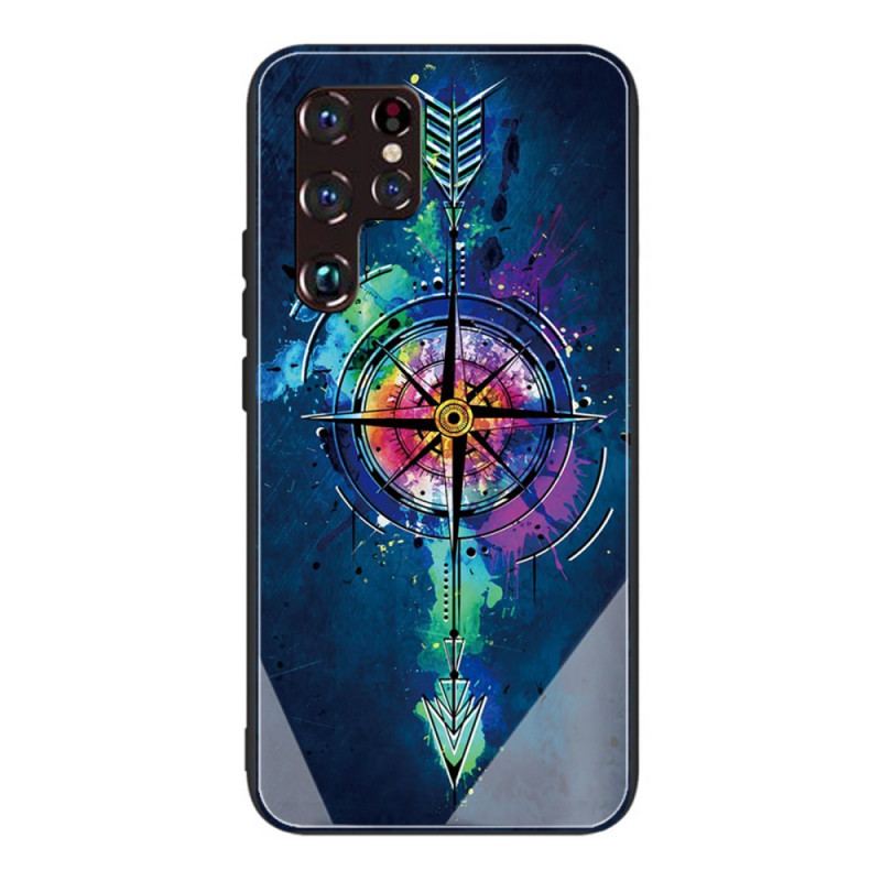 Capa Para Samsung Galaxy S22 Ultra 5G Flecha De Vidro Temperado