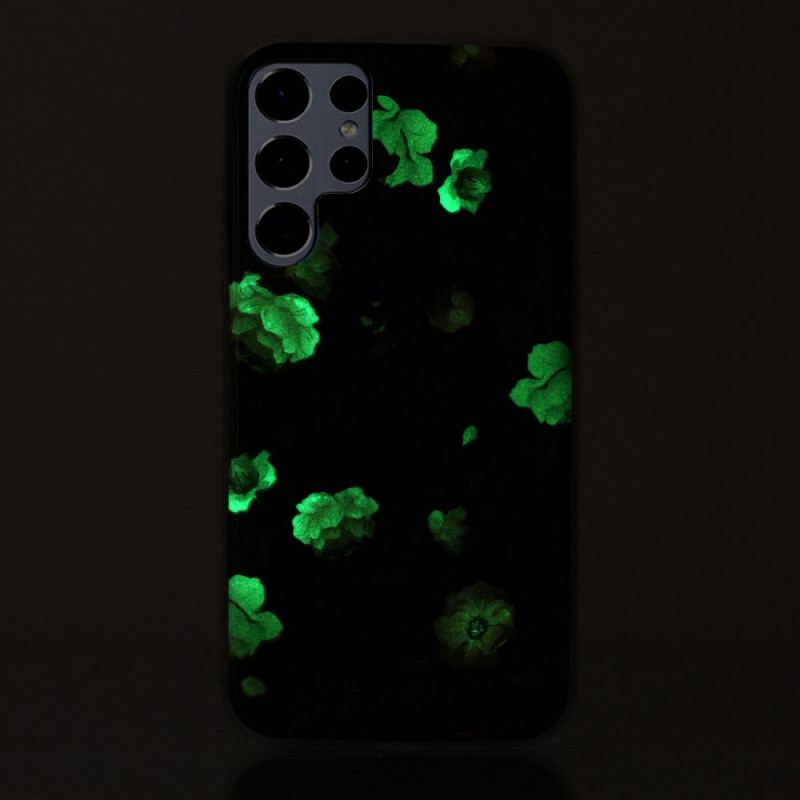 Capa Para Samsung Galaxy S22 Ultra 5G Flores Da Liberdade Fluorescentes