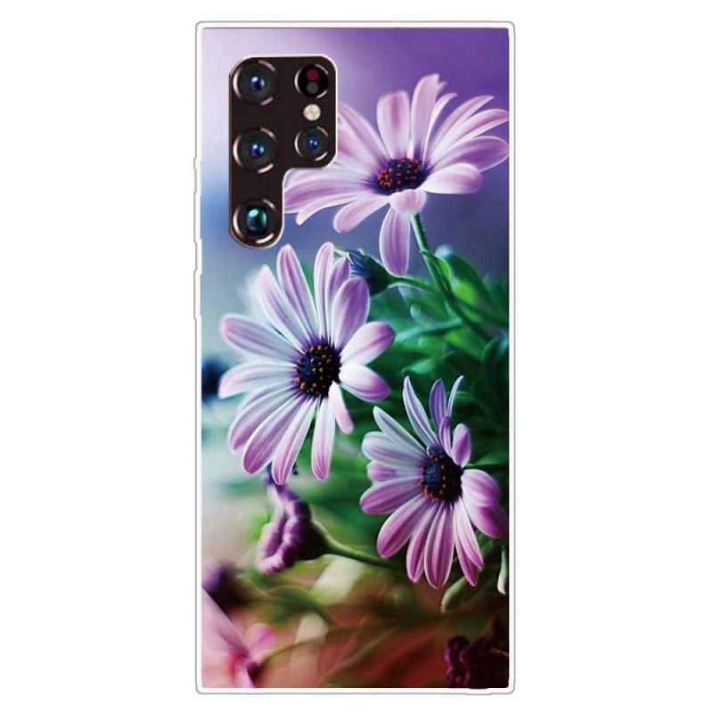 Capa Para Samsung Galaxy S22 Ultra 5G Flores Realistas