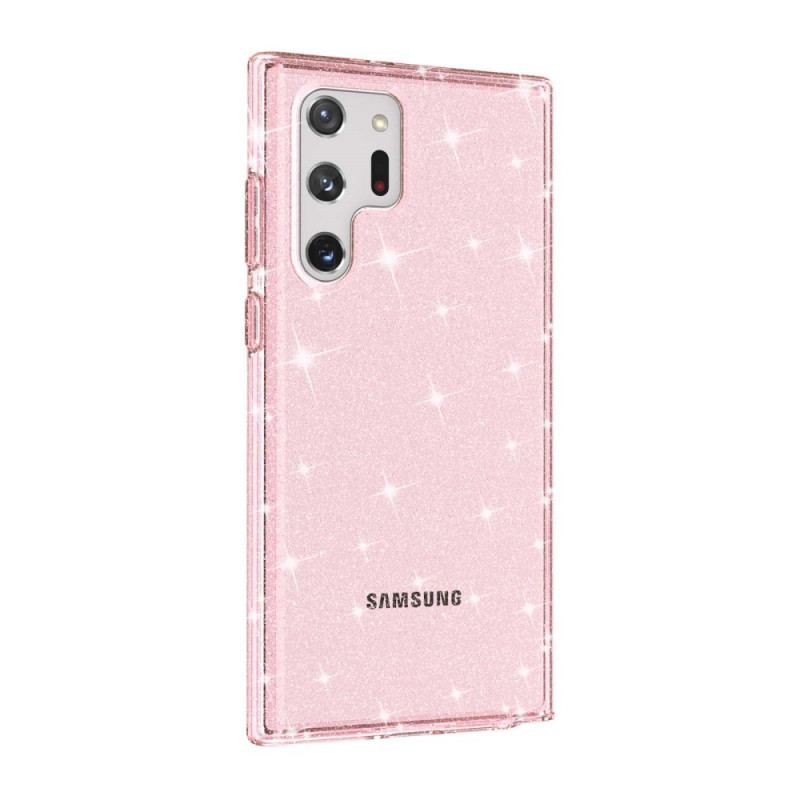 Capa Para Samsung Galaxy S22 Ultra 5G Lantejoulas Transparentes