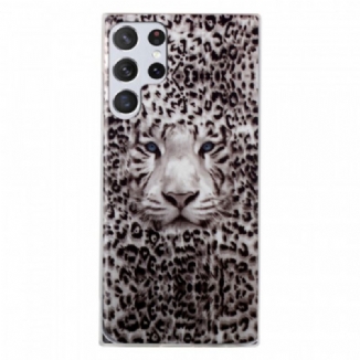 Capa Para Samsung Galaxy S22 Ultra 5G Leopardo Fluorescente