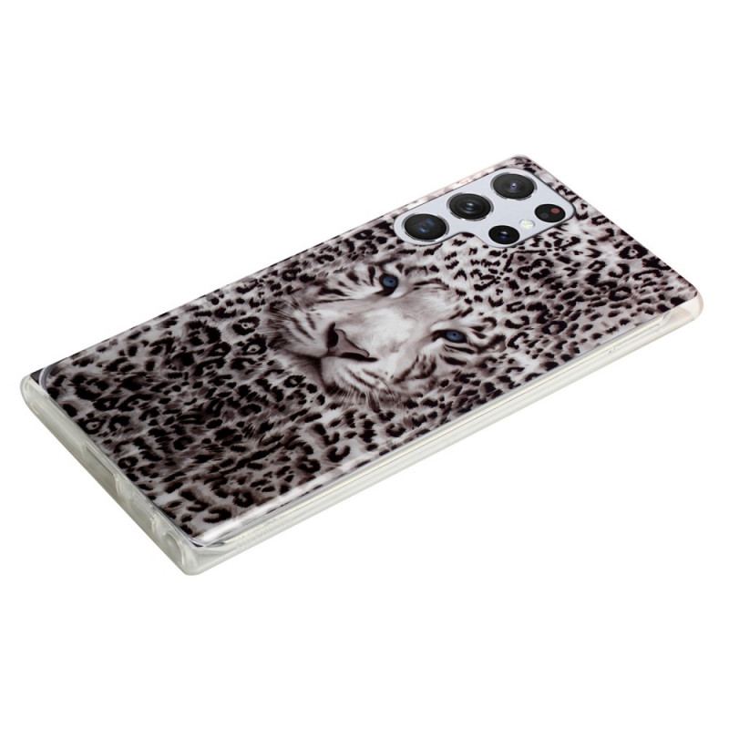 Capa Para Samsung Galaxy S22 Ultra 5G Leopardo Fluorescente