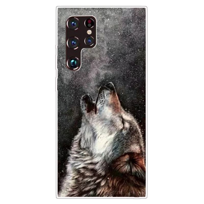 Capa Para Samsung Galaxy S22 Ultra 5G Lobo Sublime