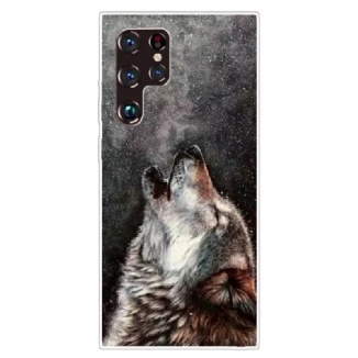 Capa Para Samsung Galaxy S22 Ultra 5G Lobo Sublime