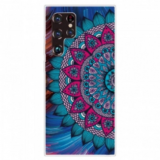 Capa Para Samsung Galaxy S22 Ultra 5G Mandala Colorida