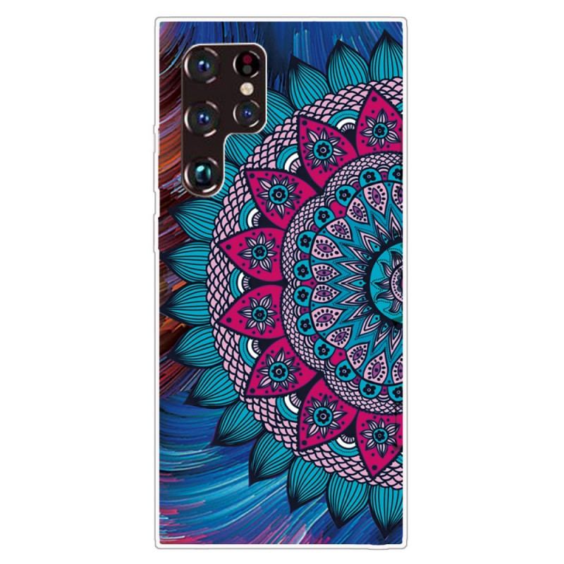 Capa Para Samsung Galaxy S22 Ultra 5G Mandala Colorida