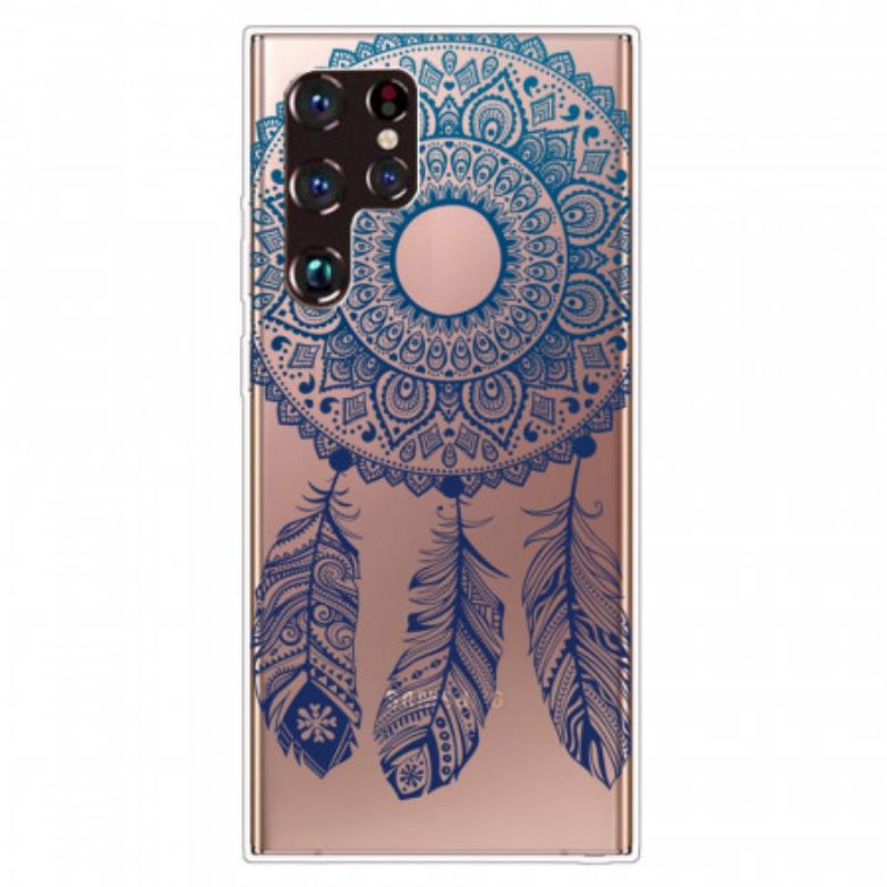 Capa Para Samsung Galaxy S22 Ultra 5G Mandala De Flor Única