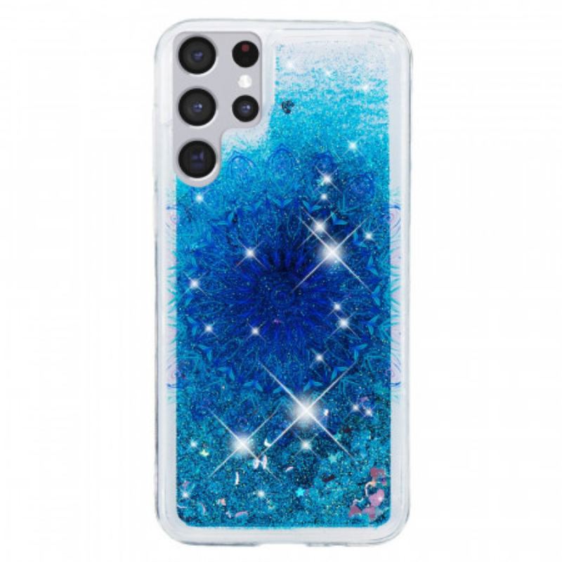 Capa Para Samsung Galaxy S22 Ultra 5G Mandala De Glitter