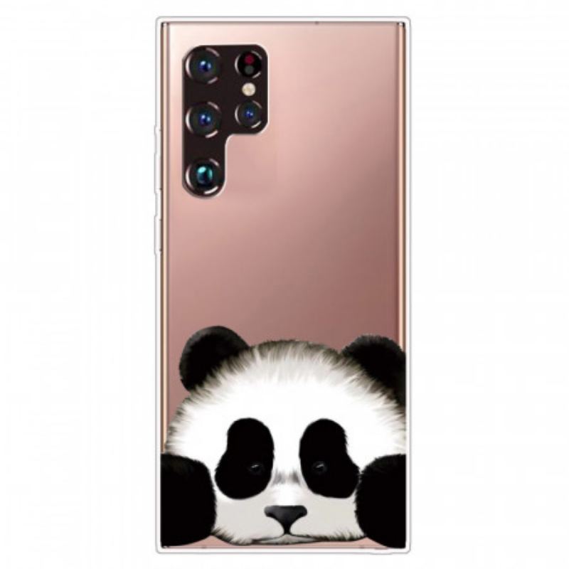 Capa Para Samsung Galaxy S22 Ultra 5G Panda Sem Costura