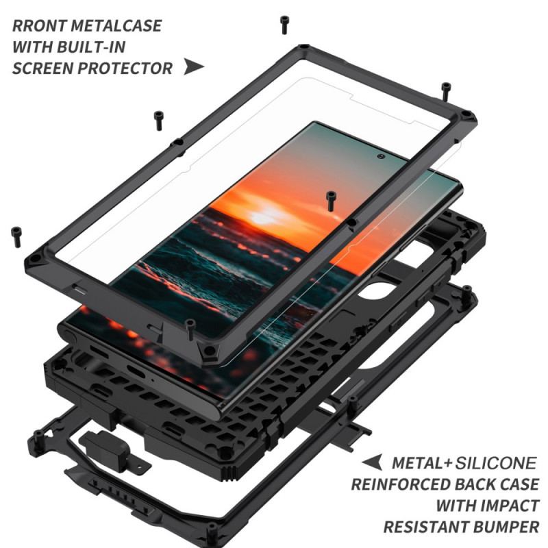 Capa Para Samsung Galaxy S22 Ultra 5G Capa Proteção Proteção Total Com Vidro Temperado