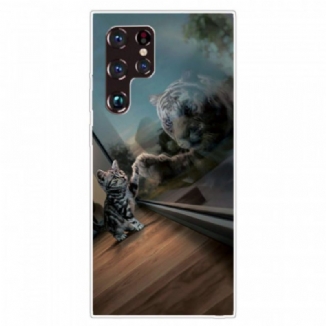 Capa Para Samsung Galaxy S22 Ultra 5G Sonho De Gatinho