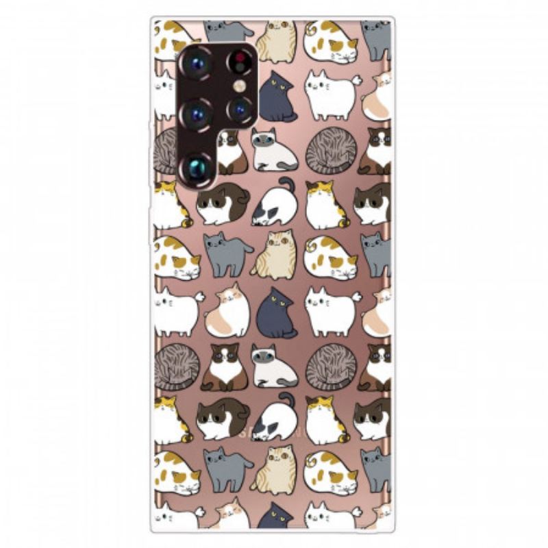 Capa Para Samsung Galaxy S22 Ultra 5G Top Cats