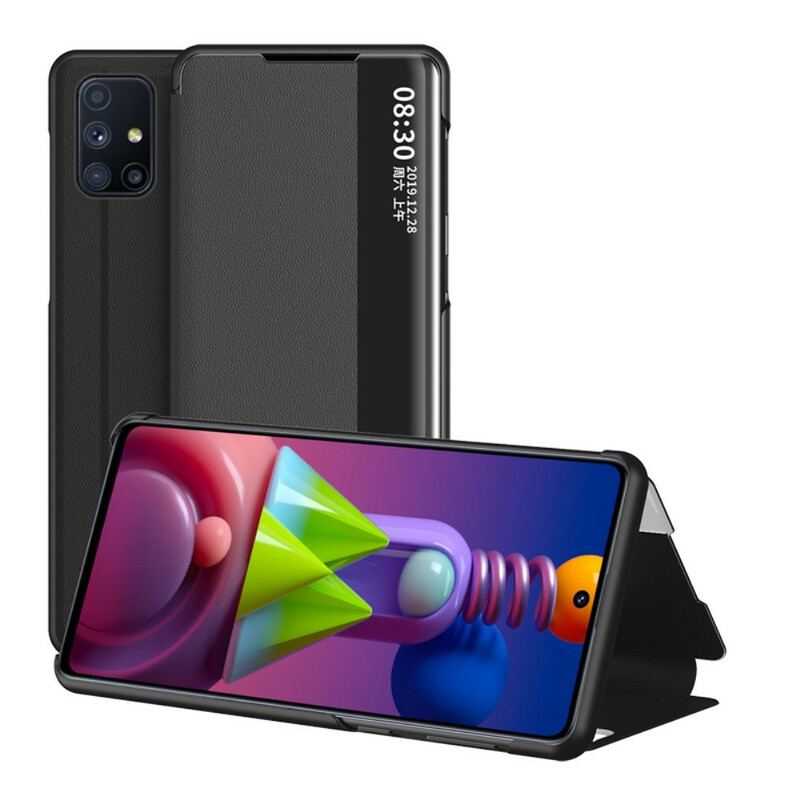 Capa De Celular Para Samsung Galaxy M51 Couro Sintético Texturizado