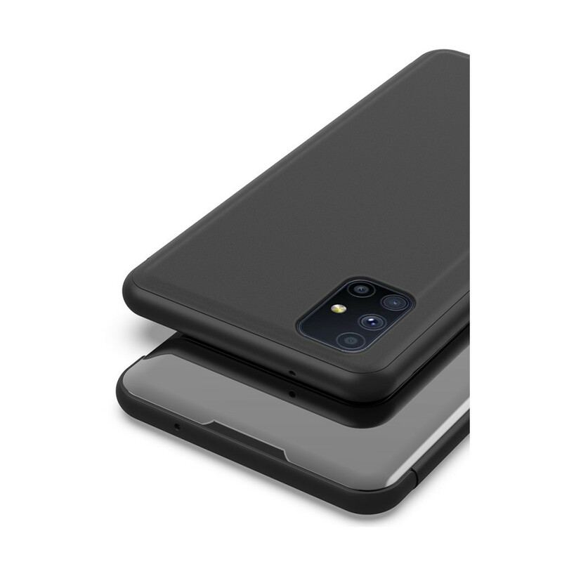 Capa De Celular Para Samsung Galaxy M51 Espelho E Couro Sintético