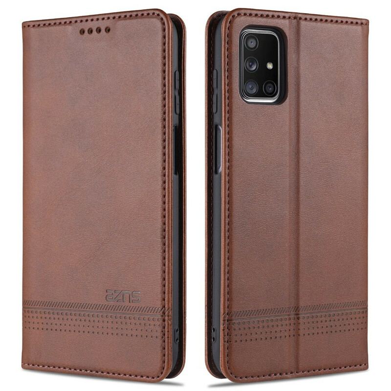 Capa De Celular Para Samsung Galaxy M51 Flip Estilo De Couro Azns