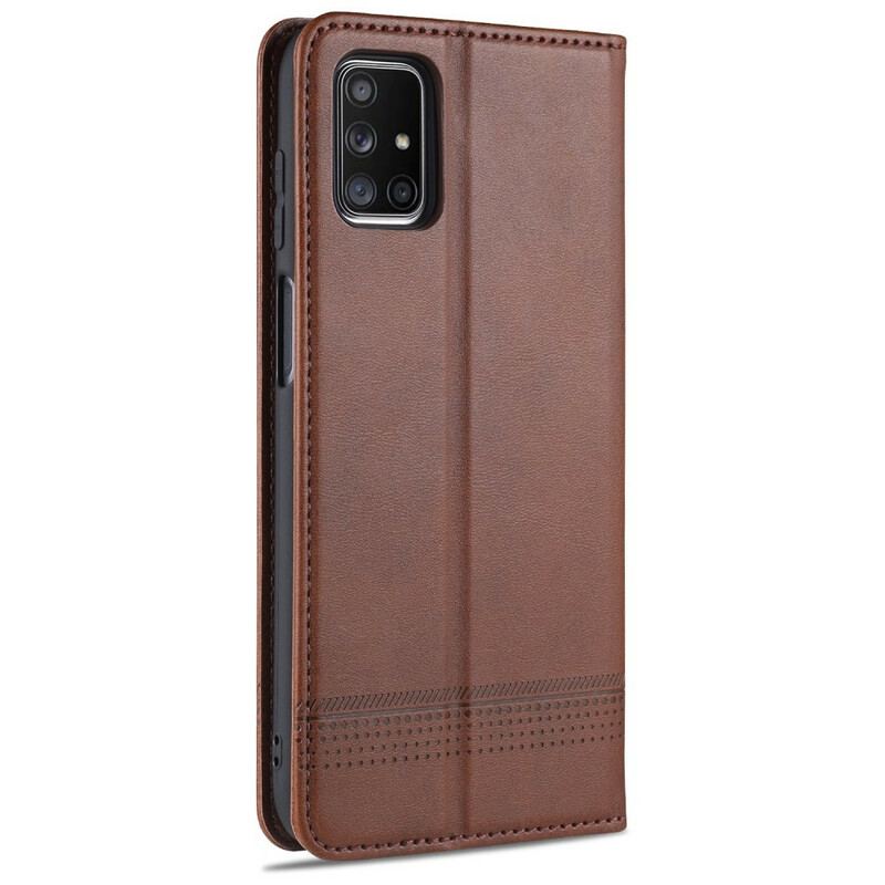 Capa De Celular Para Samsung Galaxy M51 Flip Estilo De Couro Azns