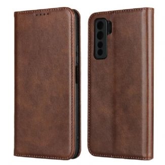 Capa De Celular Para Huawei P40 Lite 5G Flip Couro Legitimo