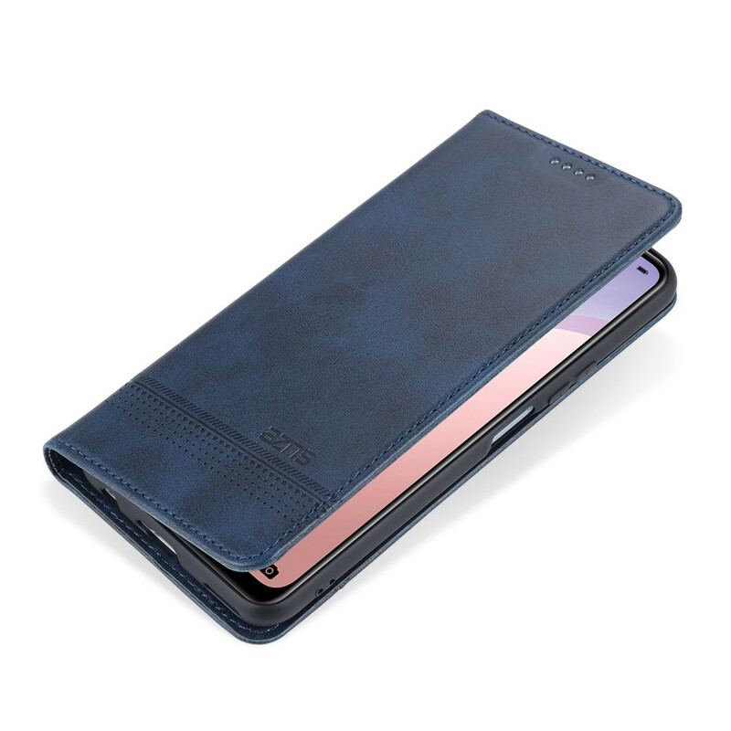 Capa De Celular Para Huawei P40 Lite 5G Flip Estilo De Couro Azns