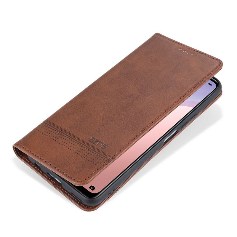 Capa De Celular Para Huawei P40 Lite 5G Flip Estilo De Couro Azns