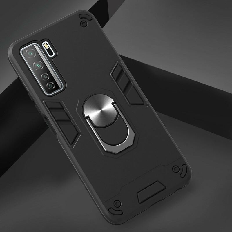 Capa De Celular Para Huawei P40 Lite 5G Porta-anel Destacável