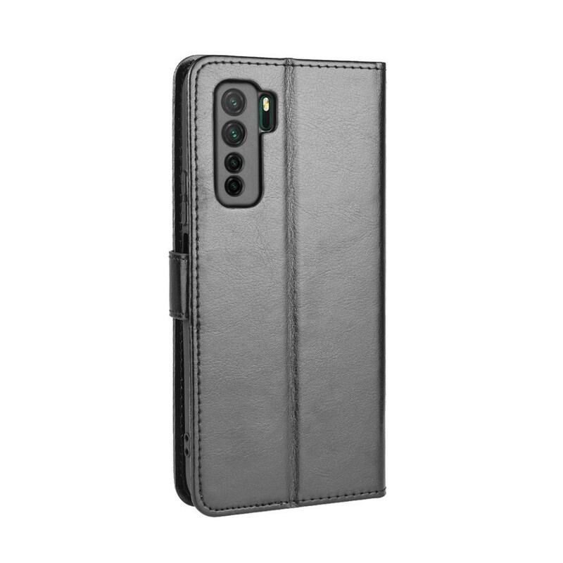 Capa Flip Para Huawei P40 Lite 5G Couro Falso Chamativo