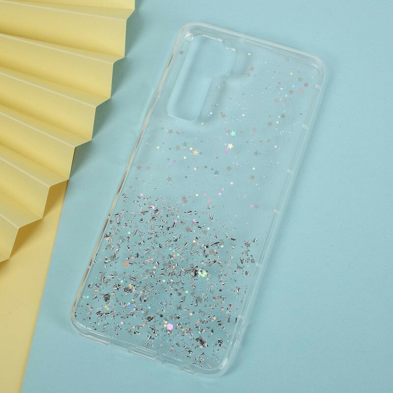 Capa Para Huawei P40 Lite 5G Glitter Em Pó