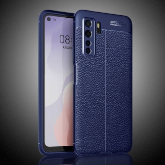 Capa Para Huawei P40 Lite 5G Lichia Textura De Couro