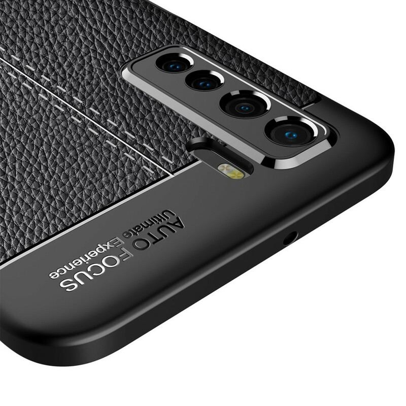 Capa Para Huawei P40 Lite 5G Lichia Textura De Couro