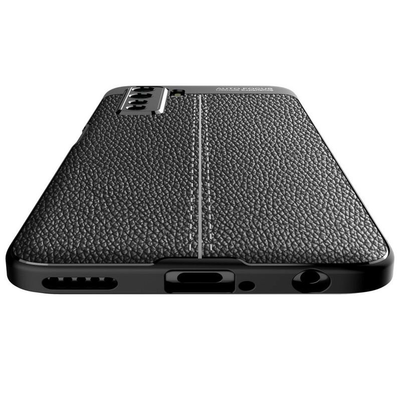 Capa Para Huawei P40 Lite 5G Lichia Textura De Couro