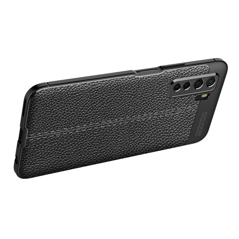 Capa Para Huawei P40 Lite 5G Lichia Textura De Couro