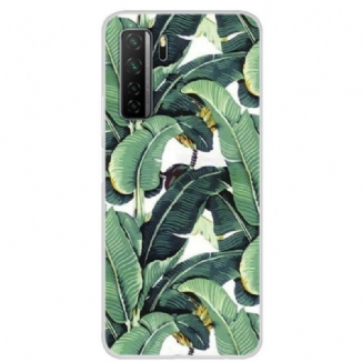 Capa Para Huawei P40 Lite 5G Múltiplas Folhas Verdes