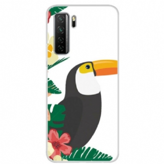 Capa Para Huawei P40 Lite 5G Toukan Transparente Na Selva