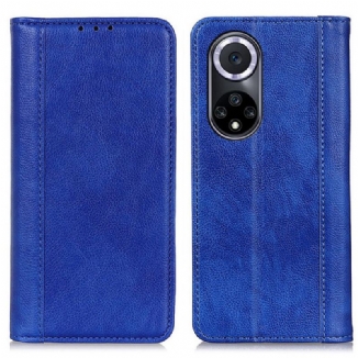 Capa De Celular Para Huawei Nova 9 Flip Couro Litchi Elegance Dividido